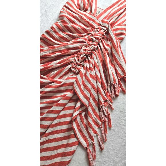 JBQ JUST BEE QUEEN Tulum chili striped goop resort midi dress nwt $635 m US-6 - Picture 5 of 16